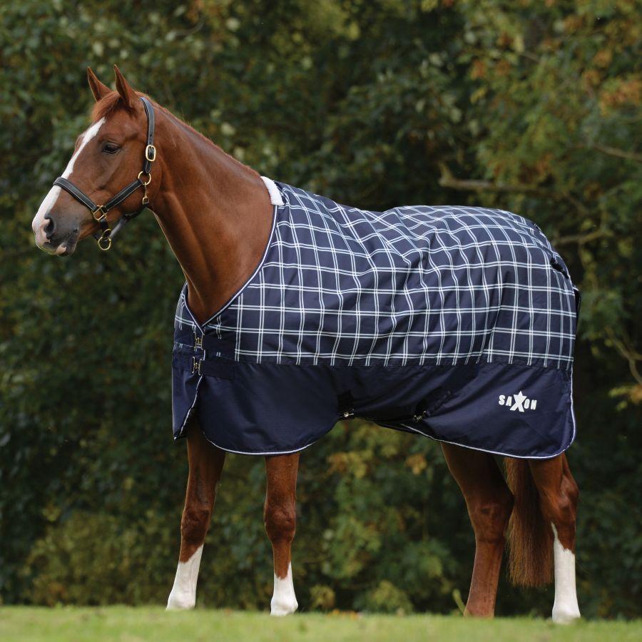 Saxon 600D Standard Neck Lite Turnout Blanket, 72-In