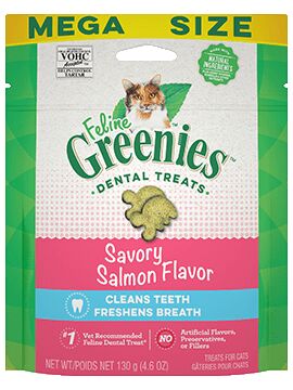Feline Greenies™ Dental Treats, Savory Salmon Flavor, 4.6-Oz
