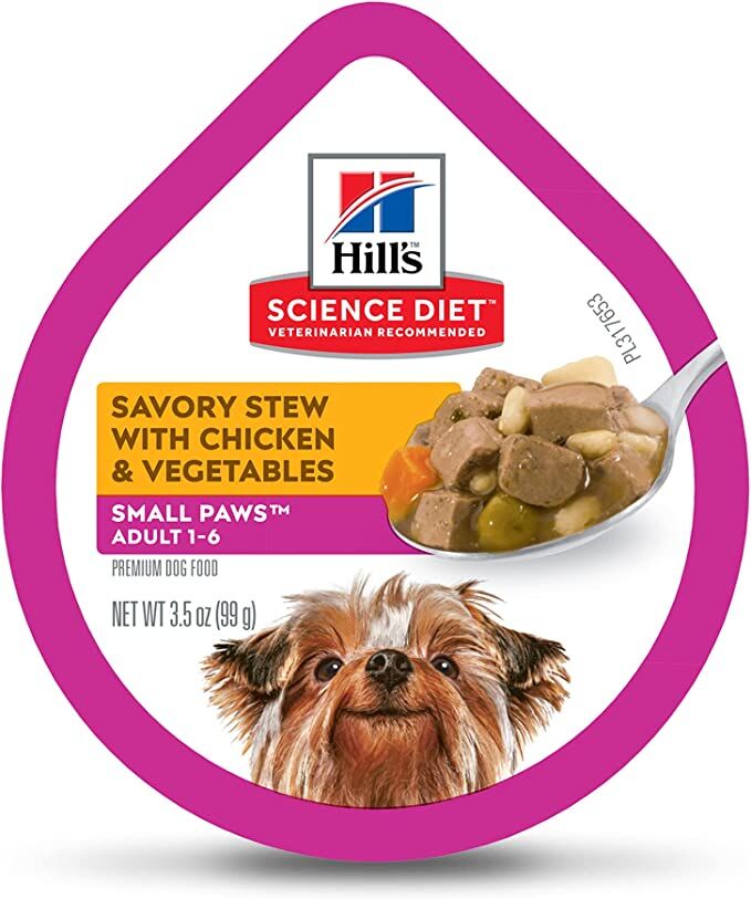 Hill's® Science Diet® Adult Small Paws™ Savory Stew with Chicken and Vegetables Dog Food, 3.5-Oz