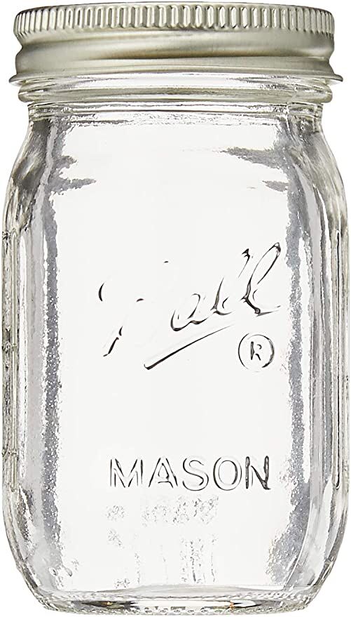 Mini Mouth 4-Oz Glass Jar, 4 Pack