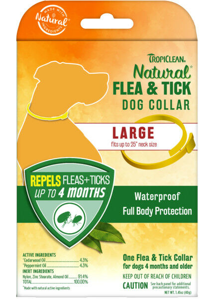 TropiClean Natural Flea and Tick Collar for Large Dogs