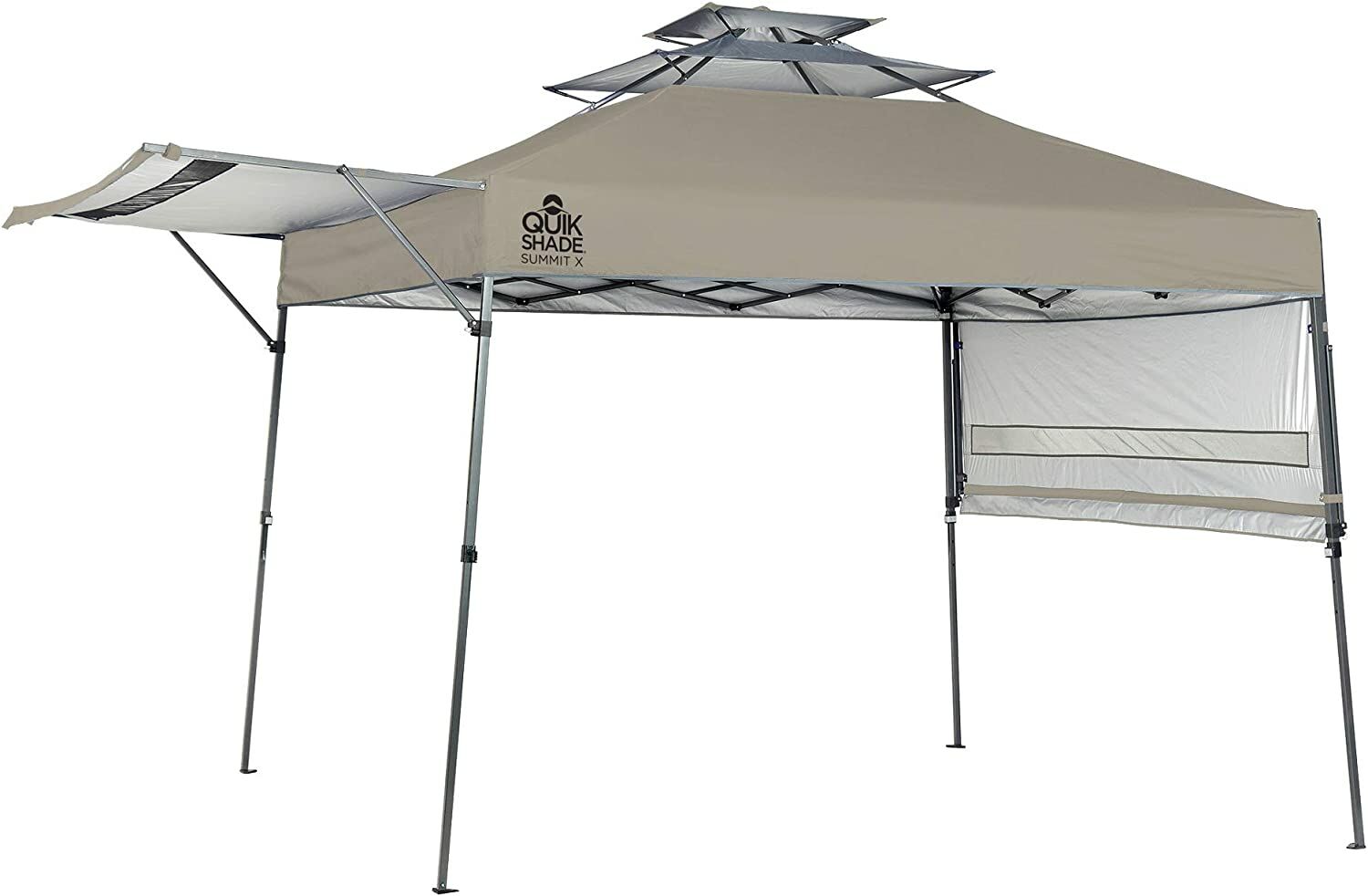 Summit 10-Ft X 17-Ft Instant Canopy with Adjustable Dual Half Awnings