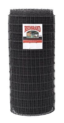 5-Ft x 100-Ft Black Non-Climb Horse Fence Wire Fencing with Mesh 2-In x 4-In