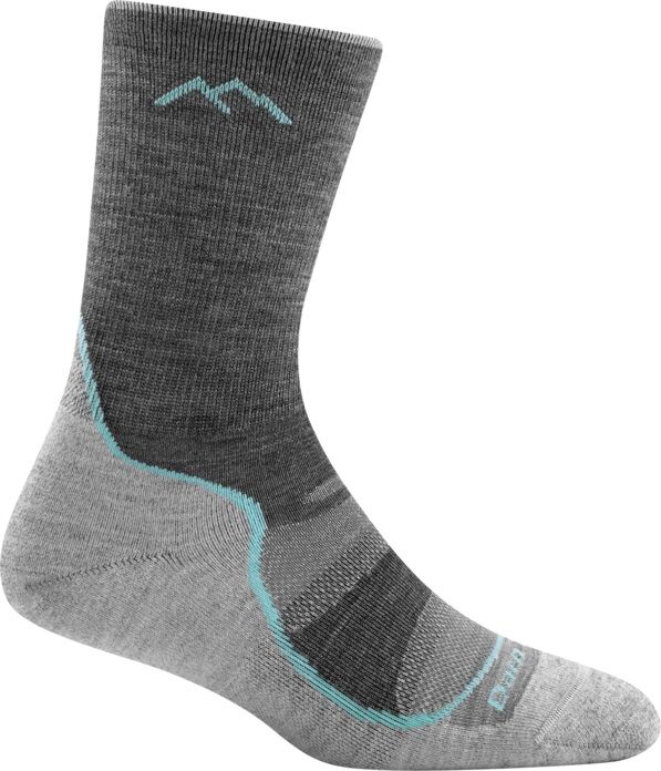 Light Hiker Micro Crew Light Cushion Sock in Slate