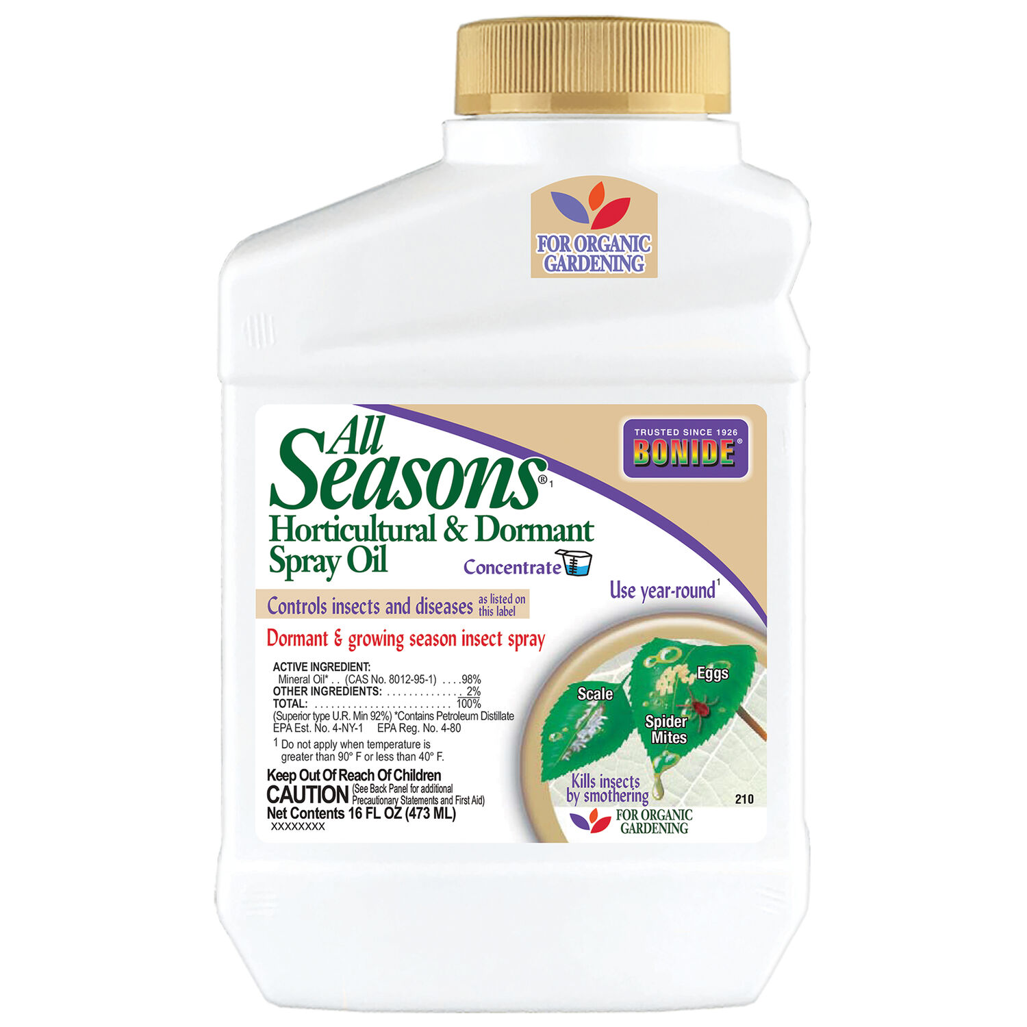 All Seasons Horticultural Oil Concentrate, 16-Oz Bottle