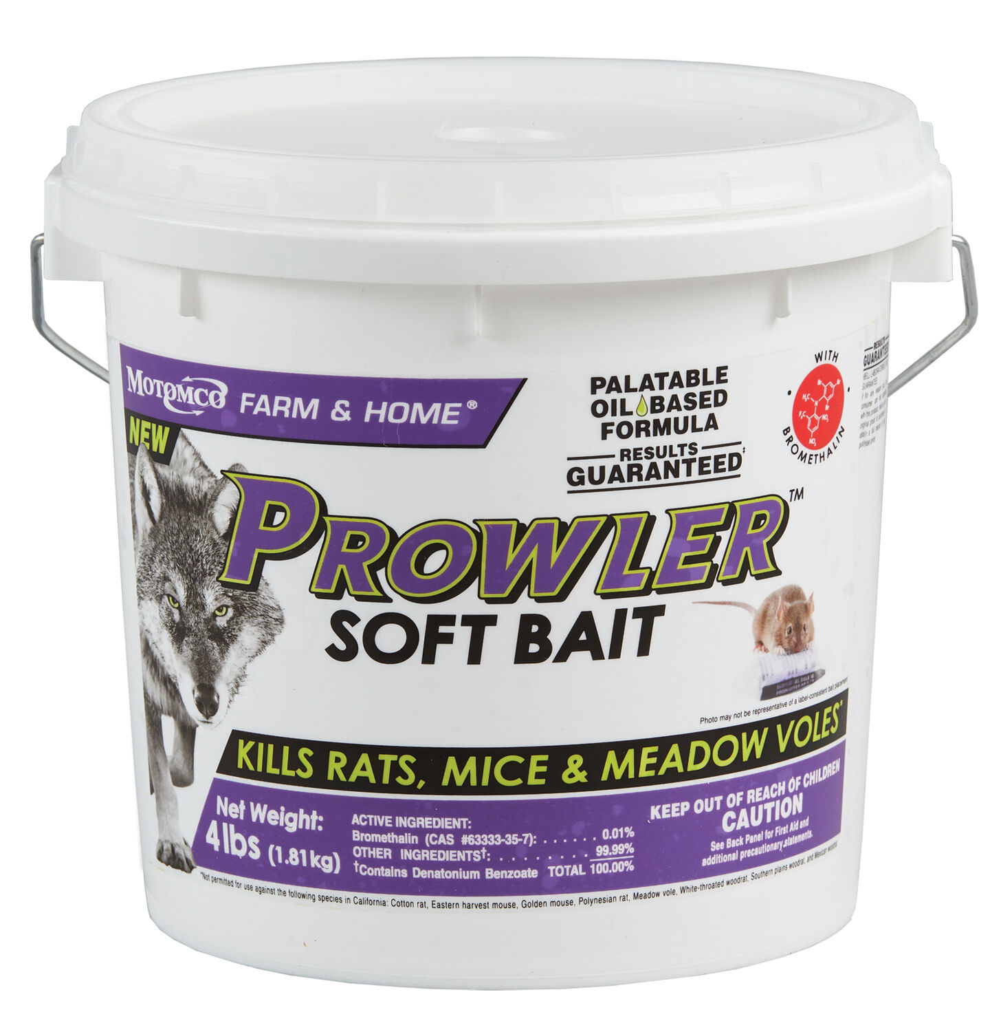 Prowler Soft Rodent Bait, 4-Lb Bucket
