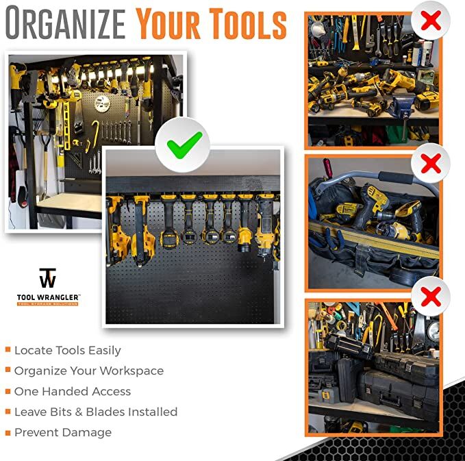 Tool Wrangler Mixed DEWALT Tool Holders, 8-Pk