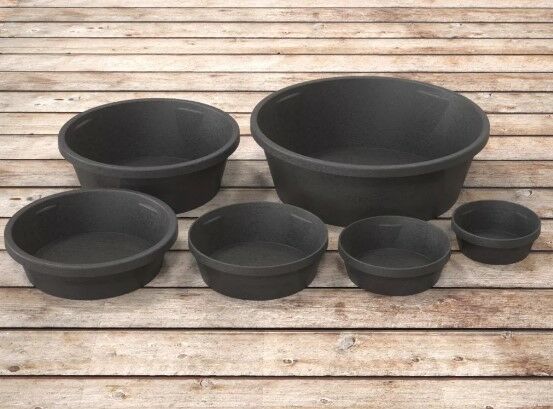 Rubber Feed Pan, 0.5-Gal