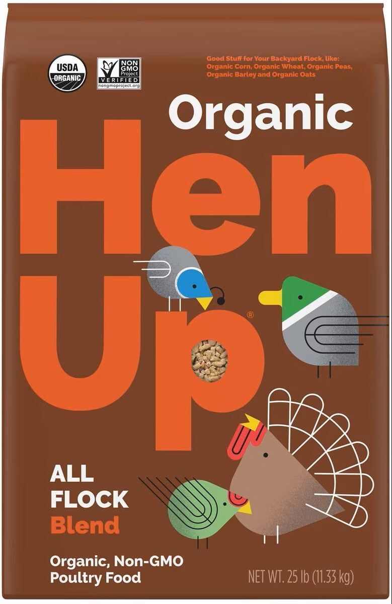 Hen Up Organic All Flock, 25-Lb