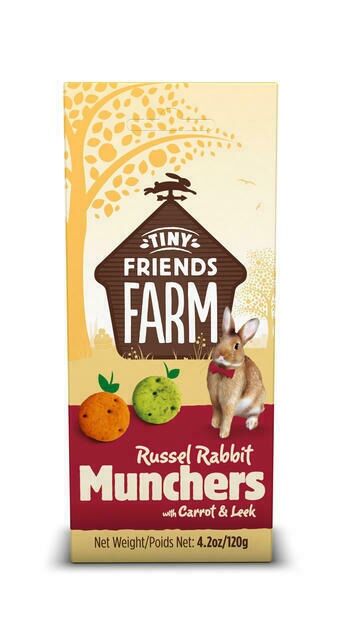 Tiny Friends Farm Premium Carrot & Leek Healthy Bites For Rabbits, 4.2-Oz Box