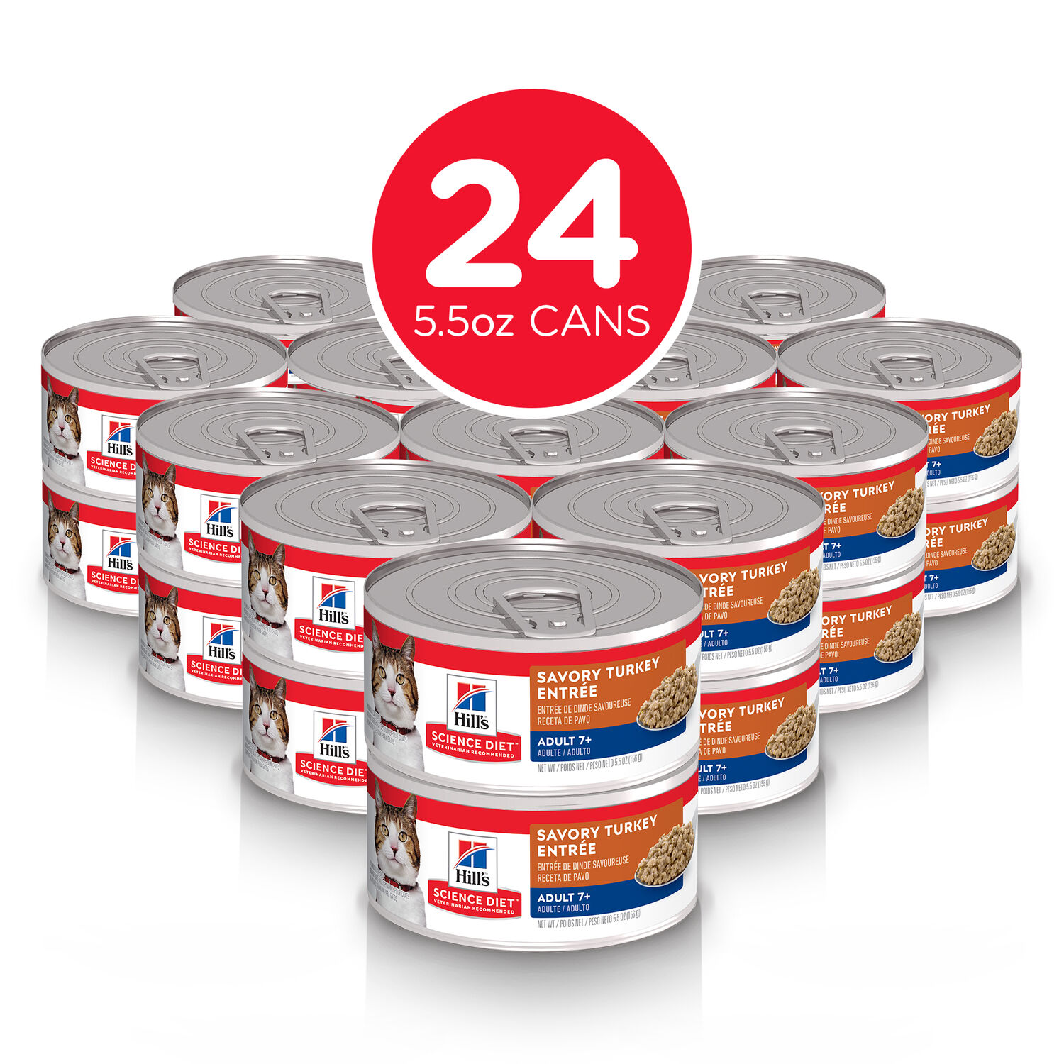Hill's® Science Diet® Savory Turkey Entrée Senior Wet Cat Food, 5.5-Oz