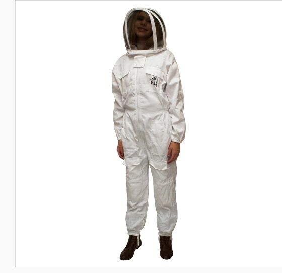 Full Beekeeping Suit with Fencing Veil, Large