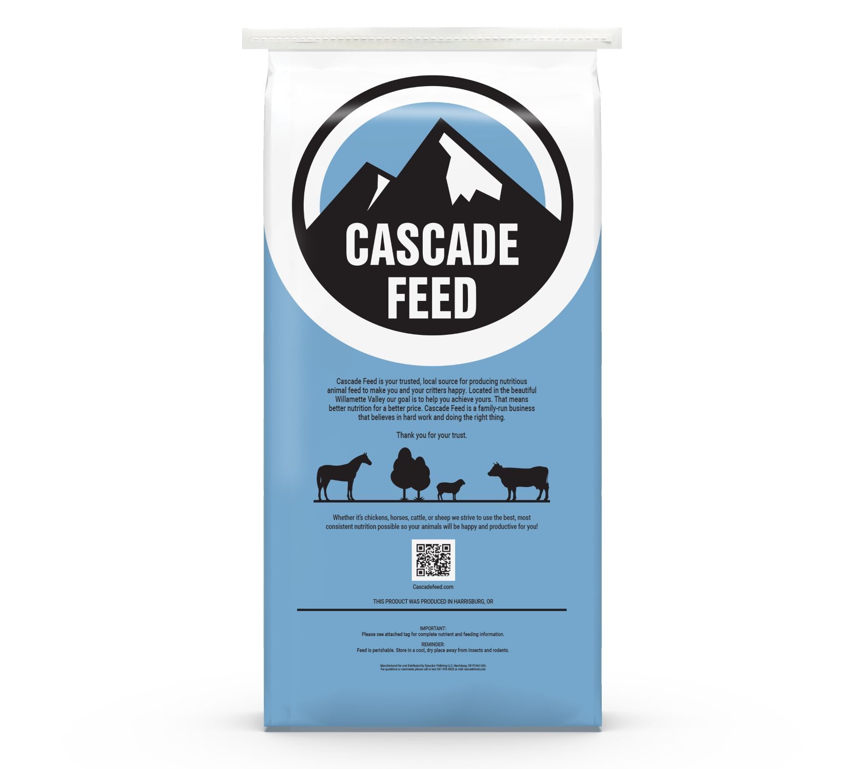 Cascade Feed Cascade Fortified 12% Multi Species, 50-Lb