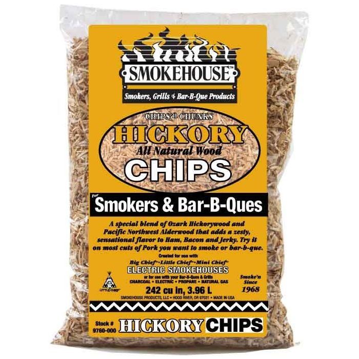 Hickory BBQ Wood Chips, 1.75-Lb Bag