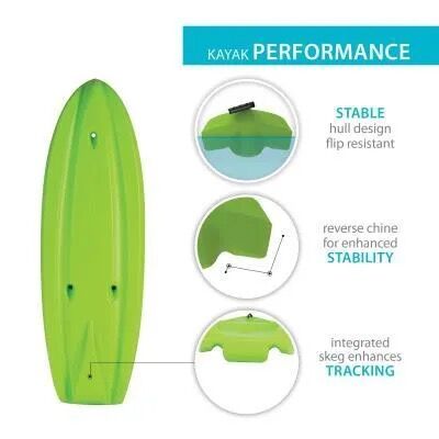Lifetime Recruit 66 Youth Kayak With Paddle