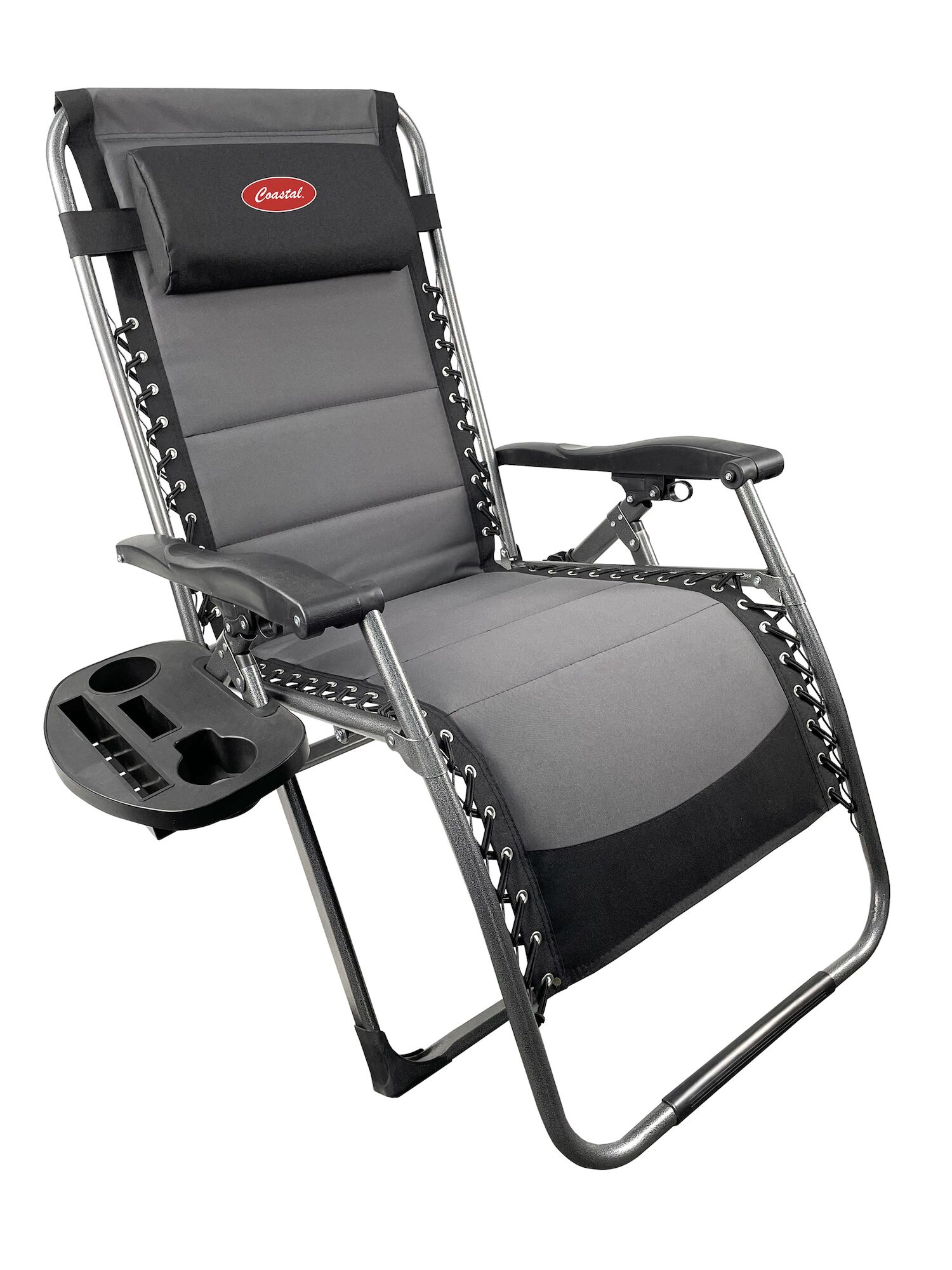Coastal Outdoors XL Padded Zero Gravity Chair in Grey