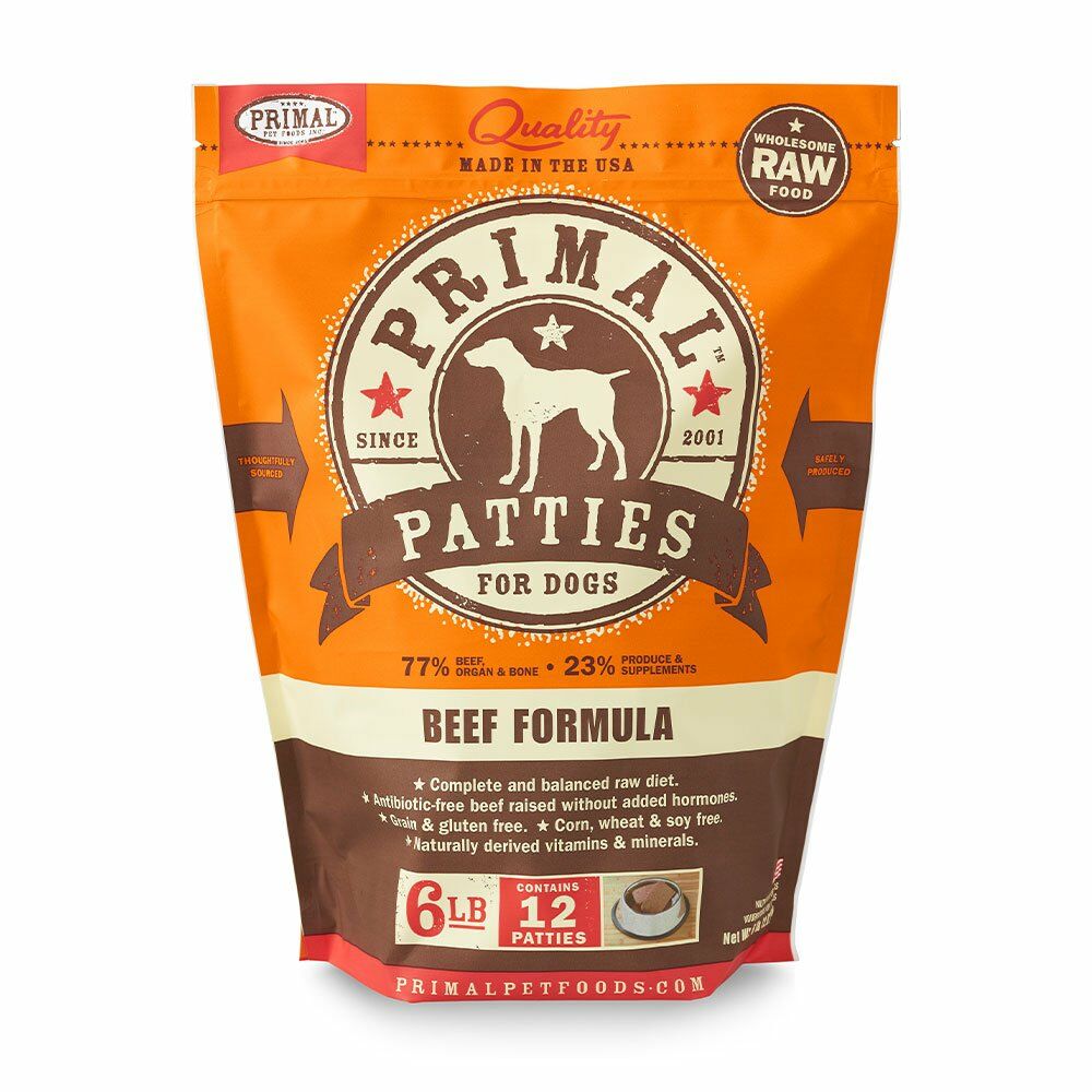 Primal™ Frozen Raw Beef Formula Dog Patties 6 Lbs