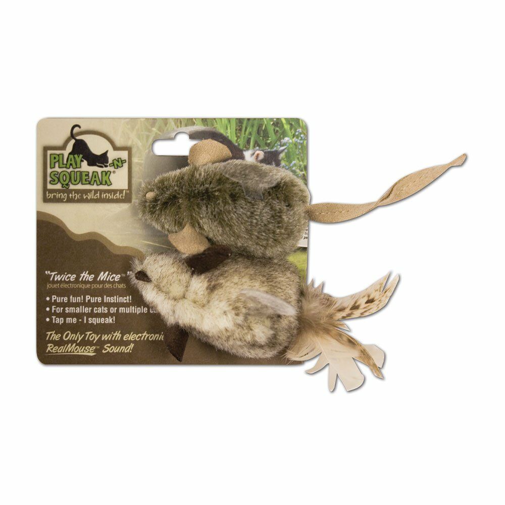 OurPets® Twice The Mice™ Cat Toys 2 Pieces