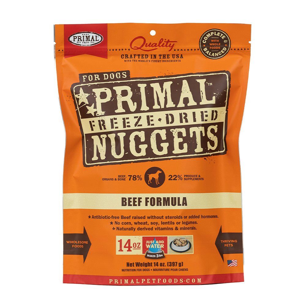 Primal™ Freeze Dried Raw Beef Formula Dog Nuggets 14 Oz