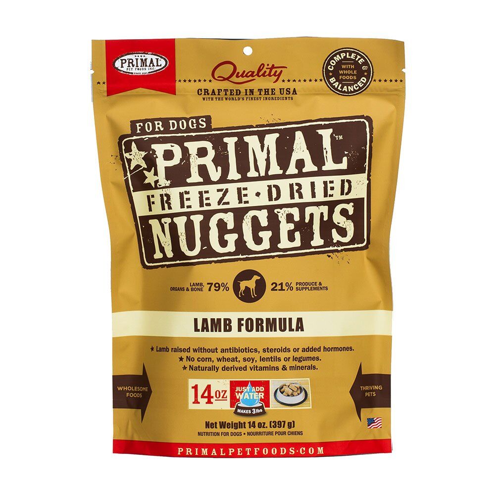 Primal™ Freeze Dried Raw Lamb Formula Dog Nuggets 14 Oz