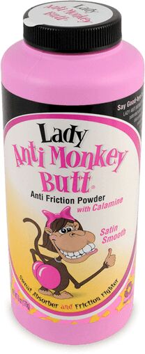 Lady Anti Monkey Butt Anti Friction Powder, 6-Oz Bottle