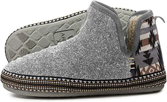 Women's Bootie Slipper In Charcoal Southwest