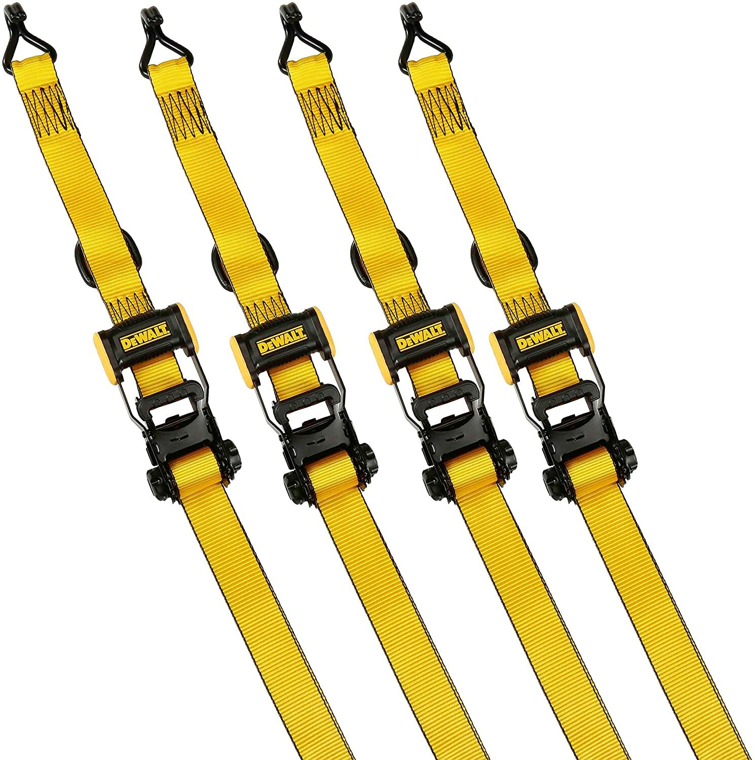 1.5-In x 16-Ft Ratchet Tie Down Straps, 4-Pk