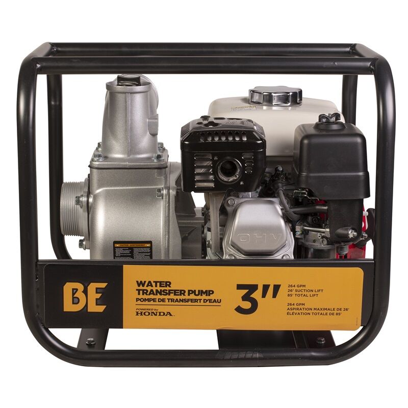 3-In Water Transfer Pump with Honda GX200 Engine
