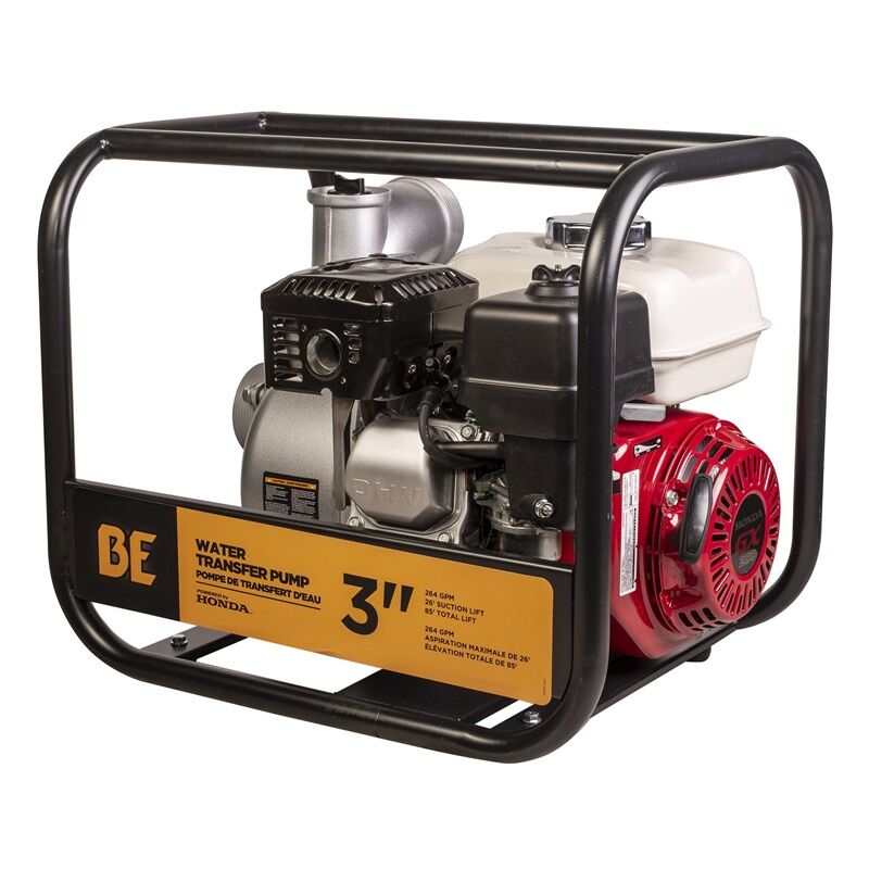 3-In Water Transfer Pump with Honda GX200 Engine
