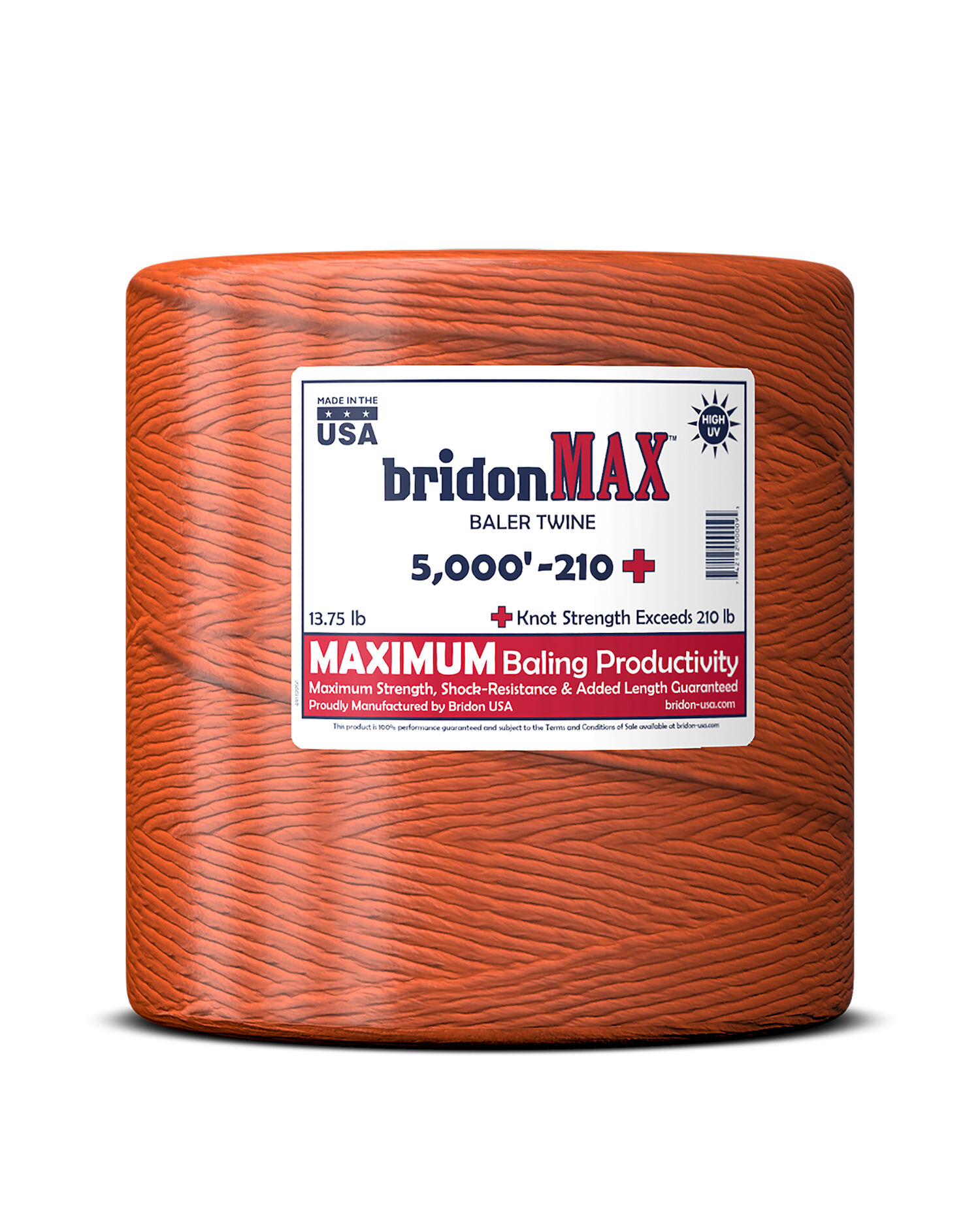 5000-Ft 210 Poly Baler Twine Single Spool in Orange