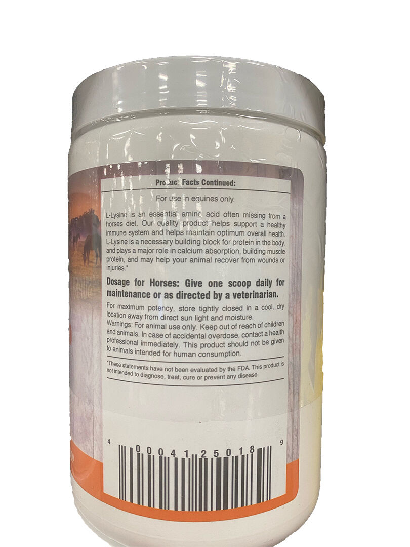 L-Lysine Equine Health Supplement, 1-Lb