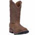 Men's Blayde Square Toe Waterproof Western Boot in Saddle Tan