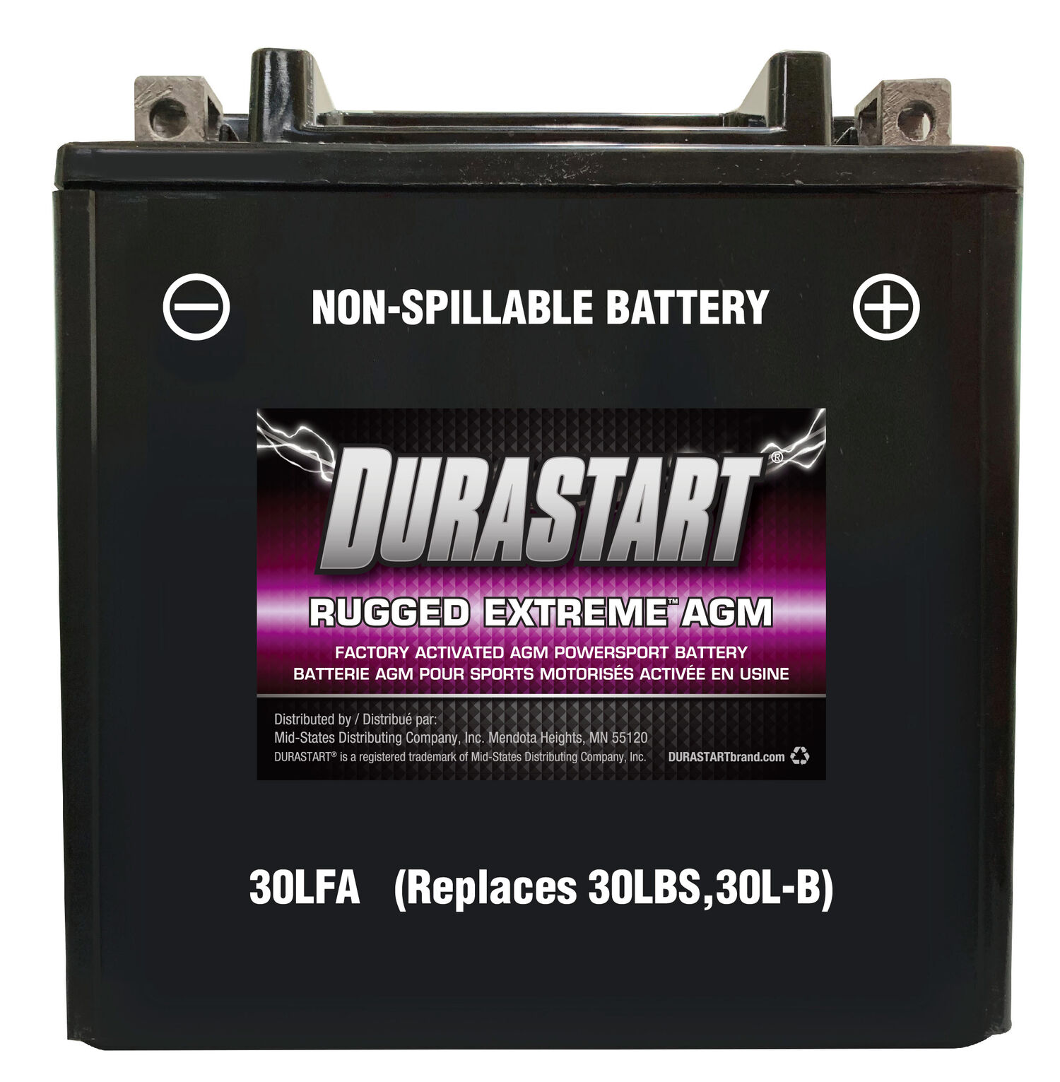 30LFA Durastart Rugged Extreme AGM Battery