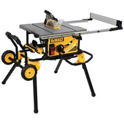 DeWALT 10-In Jobsite Table Saw with Rolling Stand