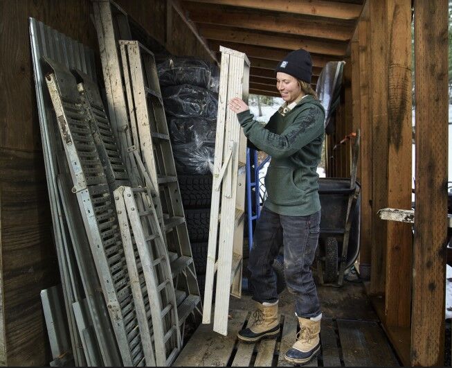 Dovetail Work Wear Women's Anna Pullover Hoodie in Forest