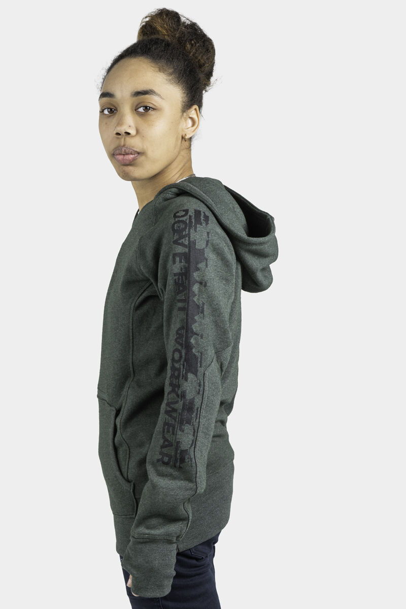 Dovetail Work Wear Women's Anna Pullover Hoodie in Forest