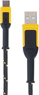 DeWALT 10-Ft Reinforced Braided Cable for USB-A to USB-C