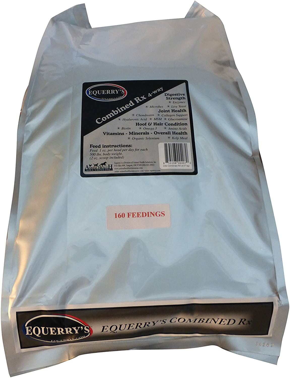 Combined RX 4-Way Nutrition Equine Supplement, 20-Lb Bag