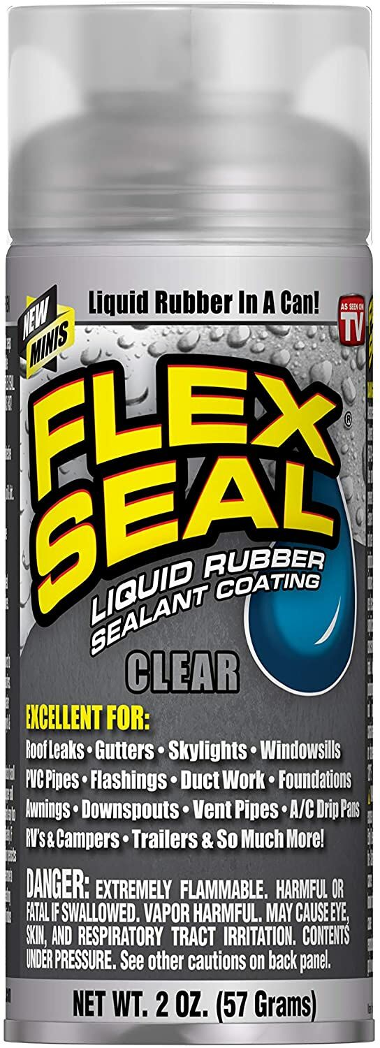 Flex Seal Liquid Rubber Sealant Spray Coating in Clear, 2-Oz Can