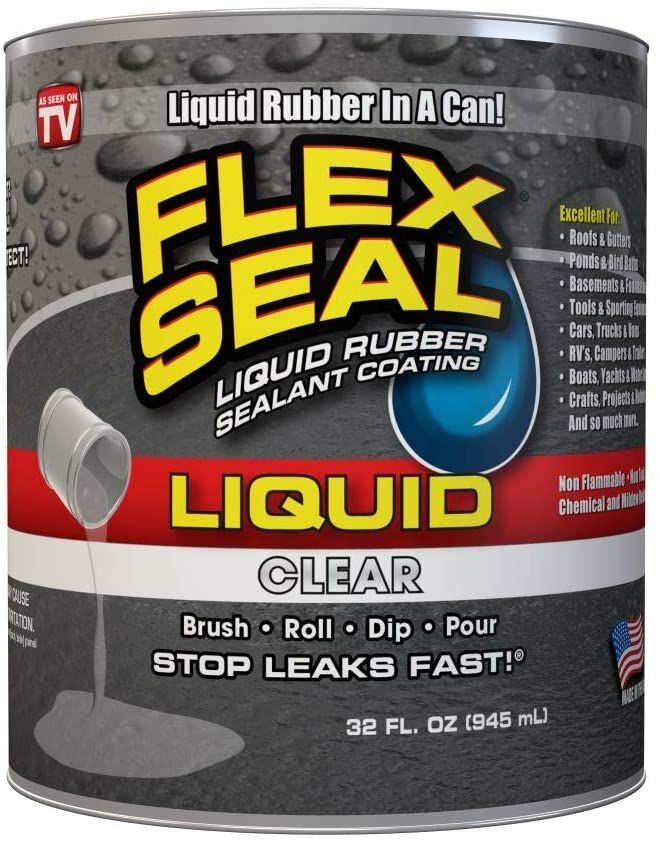 Flex Seal Liquid Rubber Sealant Coating in Clear, 32-Oz Can