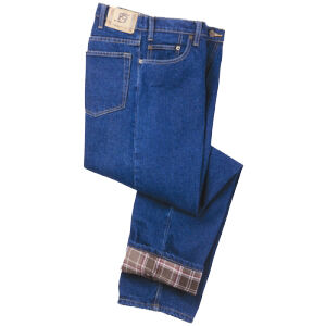 Full Blue Men's Flannel Lined Carpenter Jean
