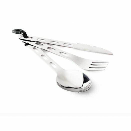 GSI Outdoors 3 Piece Glacier Stainless Cutlery Set