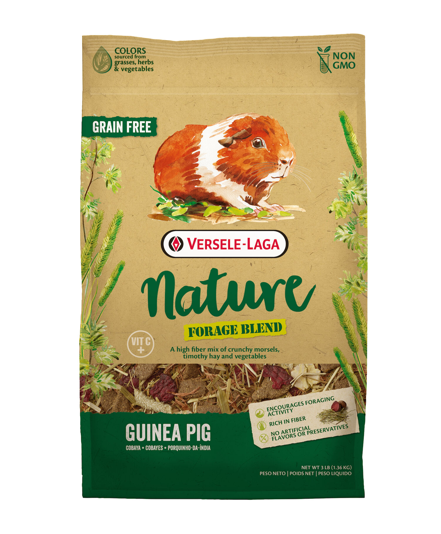 Versele-Laga Nature Forage Blend Guinea Pig, 3-Lb Bag