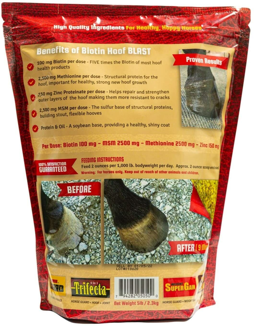 Biotin Hoof Blast Equine Supplement, 10-Lb Bag