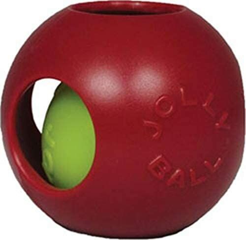 4.5-In Teaser Ball Dog Toy in Red