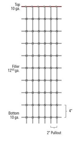 72-In X 100-Ft Square Deal® Black Non-Climb Horse Fence