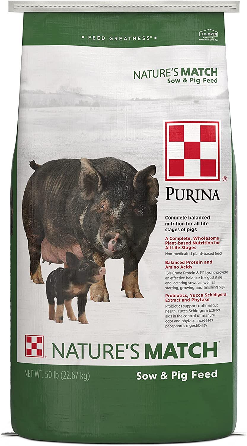Purina Nature's Match Sow & Pig Complete, 50-Lb