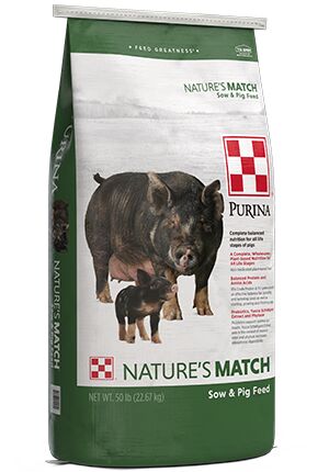 Purina Nature's Match Sow & Pig Concentrate, 50-Lb