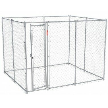 Lucky Dog Chain Link Boxed Kennel 6-Ft x 5-Ft x 10-Ft