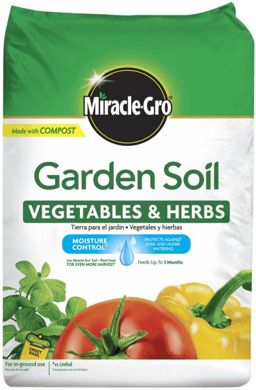 Miracle-Gro Garden Soil for Vegetable and Herbs, 1.5-cu ft Bag